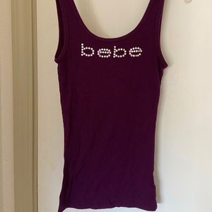 Bebe logo tank top